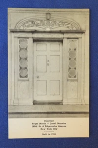 Roger Morris - Jumel Mansion, Doorway, New York City Vintage Albertype Postcard - Picture 1 of 2