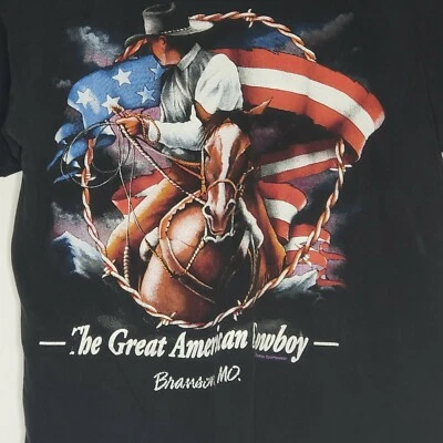 The Great American Cowboy Vintage T Shirt Mens Size XL Single Stitch - Image 1 of 3