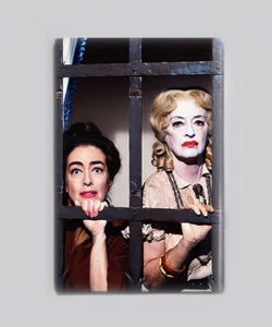 WHATEVER HAPPEND TO BABY JANE? - MAGNETE POSTER 2""X3"" (babydoll horror) - Foto 1 di 2