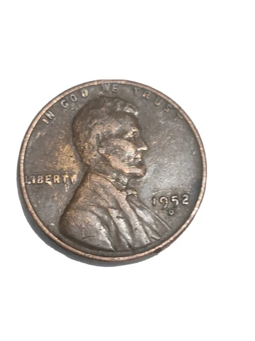 1952 -D wheat penny Cover