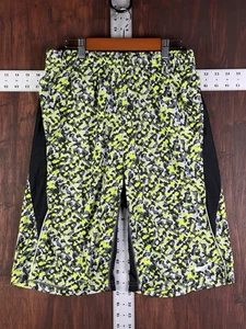 Nike Dri-FIT Training Biker Shorts Volt Camo Stretch Athletic Mens XL Activewear - Picture 1 of 11