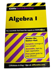 Cliffs Quick Review Algebra I by Jerry Bobrow (2001, Trade Paperback) - Picture 1 of 2