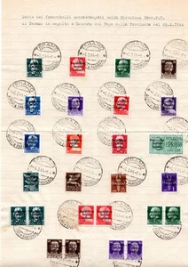 Teramo - Francobolli d'Italia soprastampati n. 1/16 la serie usata - Picture 1 of 1