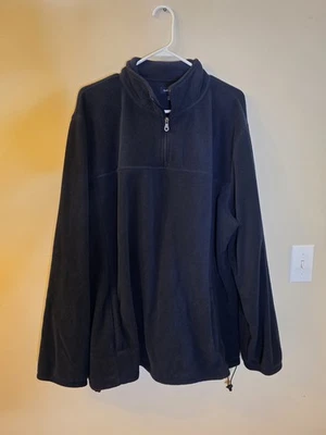 Croft & Barrow Fleece Pullover Jacket Navy Blue Men XXL 2XL EUC  - Image 1 of 4