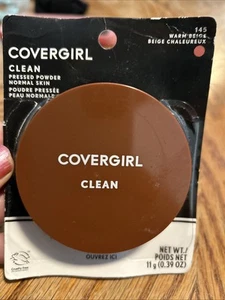 CoverGirl Polvere Pressata Pulita Pelle Normale 145 Beige Caldo - Foto 1 di 2