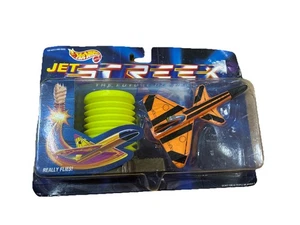 Vintage 1991 Mattel Hot Wheels Jet Streex Future Speed Machines Orange Flugzeugstart - Bild 1 von 9