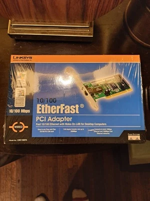 Linksys 10/100 PCI Ethernet Card LNE100TX Windows 98/ME/2K/XP Support NEW SEALED - Image 1 of 4