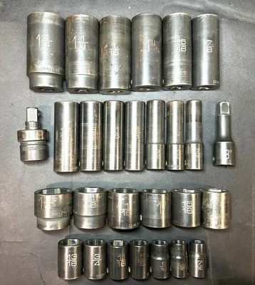 MATCO  SCP286V  28-PC 1/2"-DRIVE SAE 6-PT ADV SHALLOW & DEEP IMPACT SOCKET SET - Image 1 of 4