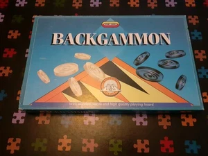 🎲 Backgammon Vintage Brettspiel von Spears komplett Holzteile - Bild 1 von 6