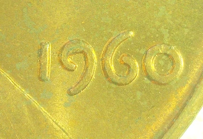 1960 D Lincoln Memorial Cent - Obverse "9" Die Chip *FREE SHIPPING* - Image 1 of 3