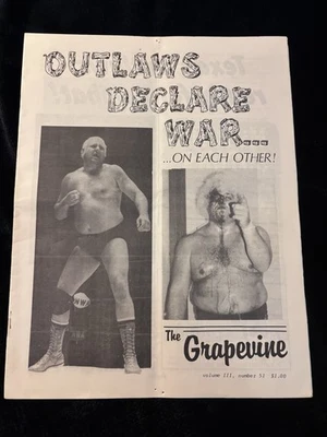 The Grapevine 80 年代摔跤时事通讯 West Palm Dusty Rhodes Dick Murdoch — 第 1/4 张图片