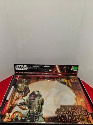 Two Disney Star Wars Dry Erase Message Board Kids "The Force Awakens" - Image 1 of 4