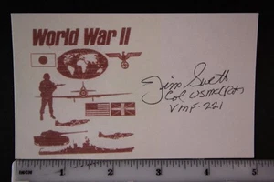 LOT: Eight WW II MEDAL OF HONOR RECIPIENTS AUTOGRAPH INDEX CARDS~ - Bild 1 von 8