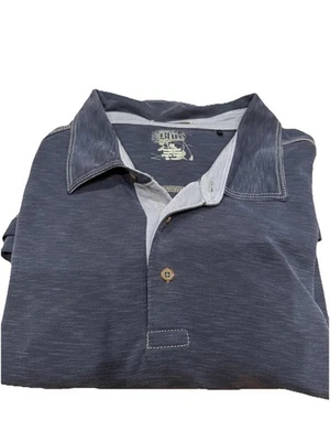 Pronto Uomo Polo Shirt Men's Size 3XL Short Sleeve Navy Blue - Image 1 of 4