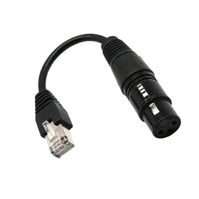 XLR 3 Pins Female To RJ45 Male Network Connector Extension Cable for LED - Image 1 of 4