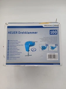 Brockhaus Heuer 119103 Schraubstock Schwenkaufnahme, 100 mm Backen, 360° Schwenkklemme Neu - Bild 1 von 5