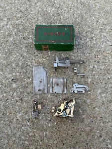 Vtg Singer Simanco sewing machine attachments accessories pieces lot w/ Box - Picture 1 of 13