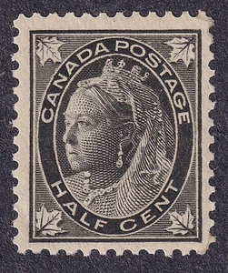 Canada 1897-98, Re-entry, Sc. 66, 1/2 cent, MNH. - Picture 1 of 5