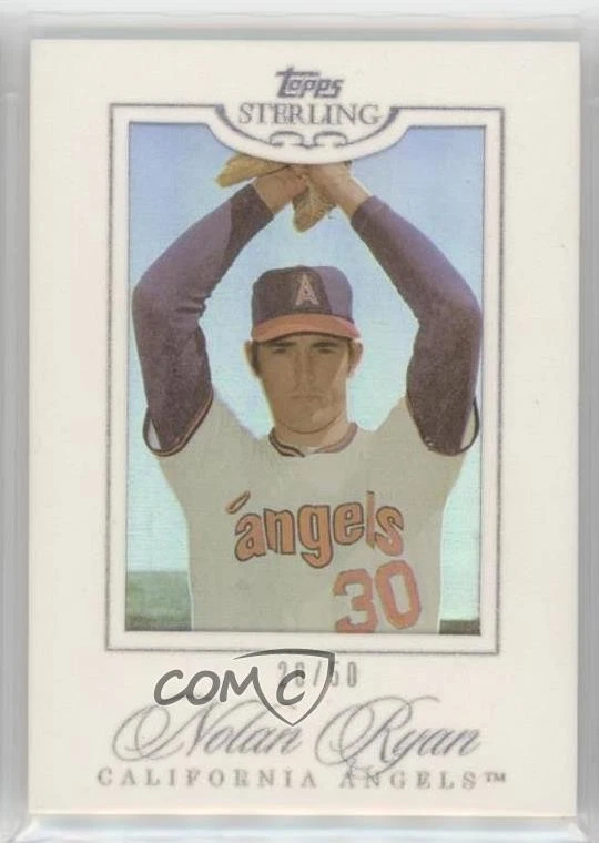 2006 Topps Sterling White Suede /50 Nolan Ryan #70 HOF - Image 1 of 2