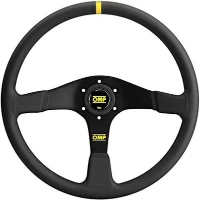 OMP Racing Velocita 380 plana 380 mm - gamuza pequeña (negro) Foto 1 de 4