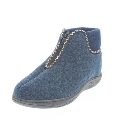 Davema Pantofole Alte In Tessuto Blu - Donna Scarpe Ciabatte Pantofole - Image 1 of 3