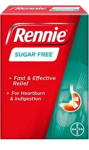Rennie Sugar Free Tablets for Relief of Heartburn and Indigestion - 24 Tablets - Picture 1 of 3