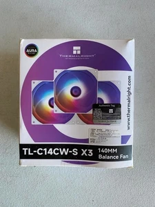 Thermalright TL-C14CW-S X3 Ventola CPU, 140mm ARGB Case Cooler, 4pin PWM Silent Comp - Foto 1 di 5