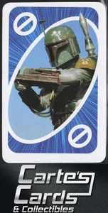 Boba Fett 2020 Mattel Star Wars Uno #Skip Blue - Imagen 1 de 2