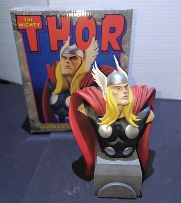 The Mighty Thor Mini Bust Statue Bowen Designs Marvel 1998 FREE SHIP - Image 1 of 2