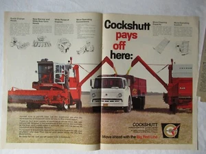 Cockshutt 545 combine print AD poster two large sheets - Picture 1 of 1