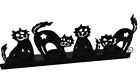 Halloween Black Cats Silhouette Tea Light Holder - Holds 4 Candles