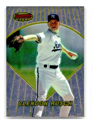 1996 Bowman's Best #105 Glendon Rusch Kansas City Royals Baseball Card - Image 1 of 2