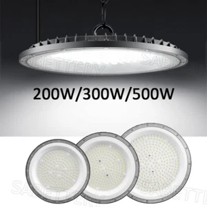 UFO LED Hallenbeleuchtung 500W/300W/200W Industrielampe Hallenstrahler Lampe DE - Bild 1 von 16
