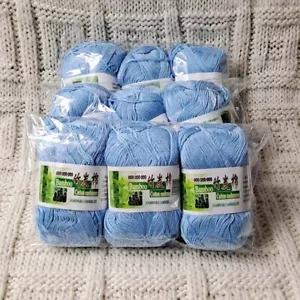Sale Lot 9SkeinsX50g Soft Bamboo Cotton Baby Wrap Hand Knitting Crochet Yarn 910 - Picture 1 of 13