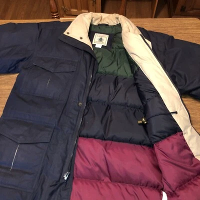 Abrigo Chaqueta acolchada aislante azul marino vintage Territorio del Noroeste para hombre M Foto 1 de 4