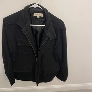Giacca militare Calvin Klein uomo nera con zip taglia small autunno - Foto 1 di 7