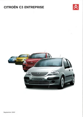 Catalogue brochure Citroën C3 I Entreprise 2002 FR - France - Photo 1/2