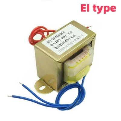 5/10/15/20/30/50/60/80/100W EI Core AC Power Transformer Isolation 220V to 220V - Image 1 of 3