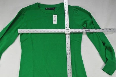 Blusa tejida para mujer NY&C S manga larga verde nueva con etiquetas Foto 1 de 3