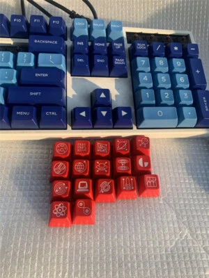 17/87/104 Keys SA ABS Keycaps Double Shot Ball Shape Keycaps Set  - Image 1 of 4