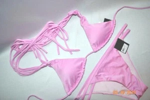 Victoria's Secret SEXY TRÄGER FRANSEN String Bikini Set Neu mit Etikett XS - Bild 1 von 1