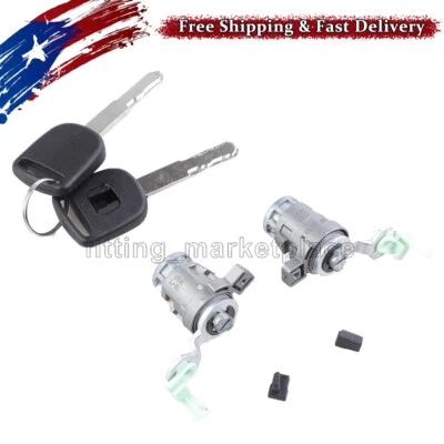 72146-S73-003 cerradura puerta cilindro delantero con 2 llaves para Honda Odyssey Civic Accord Foto 1 de 4