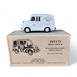 ROAD CHAMPS 1950 1/43 O-SCALE DIVCO SUNNYSLOPE DAIRY TRUCK - Picture 1 of 14