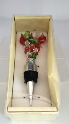 NUEVO Tapón Botella Vino Mango Moon Rojo Tacón Alto Zapato Luna de Mango En Caja Foto 1 de 3