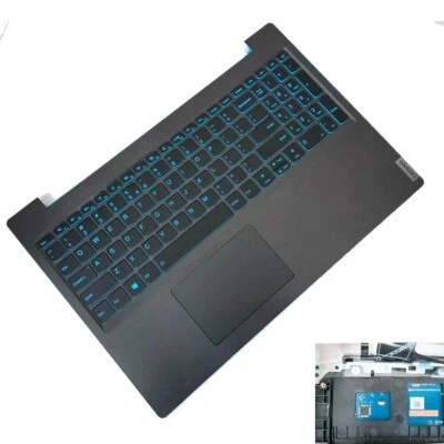 New For Lenovo Ideapad L340-15IRH 5CB0U42769 Palmrest Backlit Keyboard W/Bezel - Image 1 of 4
