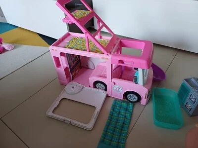 Barbie Camper dei Sogni - Veicolo 3 in 1 Trasformabile - Come nuovo - Immagine 1 di 4