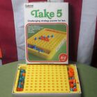 TAKE 5 jeu de stratégie Gabriel vintage 5 pouces de rangée puzzle Hi-Q cerveau-teaser Go-Moku 1977
