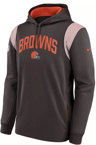 NWT Nike Cleveland Browns Sideline Therma-FIT Pullover Hoodie Men’s Small Cover