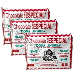 Chocolate Especial Doña Andrea Sabor Vainilla 100% Cacao de Guatemala 300g - Imagen 1 de 3