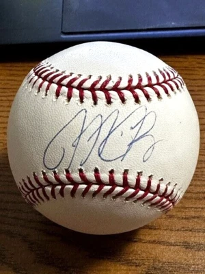 БЕЙСБОЛЬНЫЙ МЯЧ С АВТОГРАФОМ МАЙКЛА БОРНА OML!  Phillies, Astros, индейцы! - Изображение 1 из 2